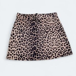 Dress Up Leopard Print Mini Skirt Size Medium